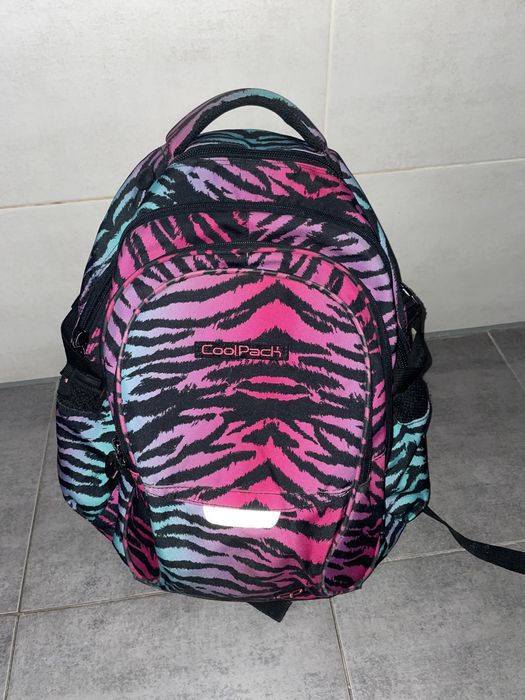 Plecak CoolPack pojemny 4 przegrody odblaski