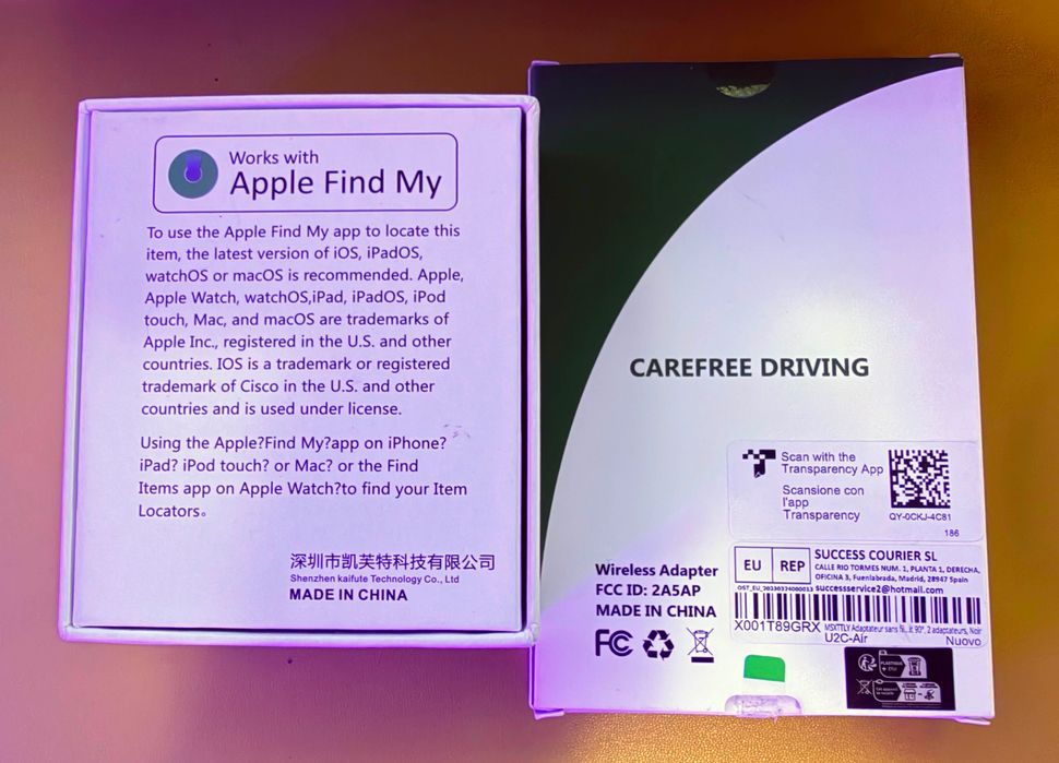 Adaptador sem fios CarPlay + Localizador GPS OBD