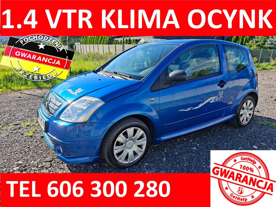 Citroen C2 1.4 VTR 06r KLIMA, OCYNK z Niemiec po opłatach