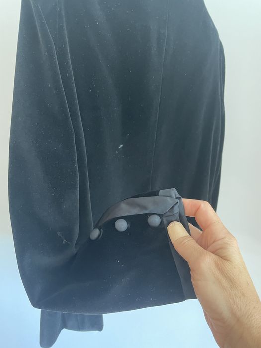 Casaco em veludo preto