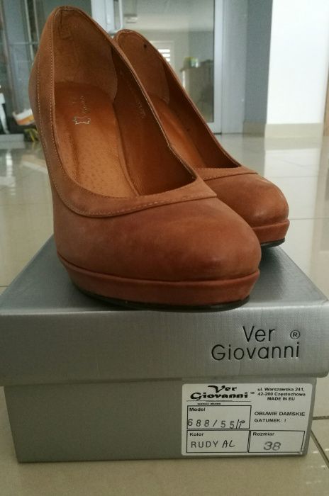 Skorzane buty rozmiar 38