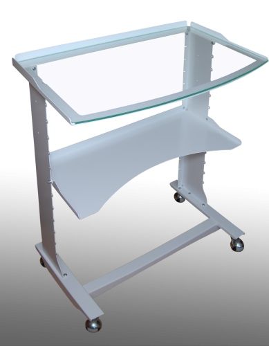 Столик Rondo металевий на колесах процедурний медичний стоматологічний