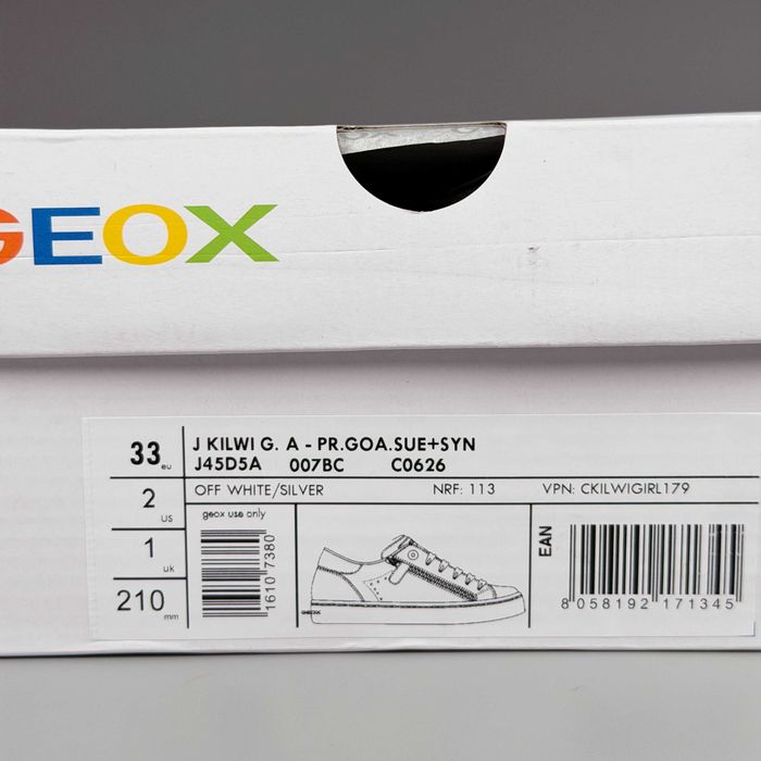 Кеди Geox Kilwi 33 р. кросівки