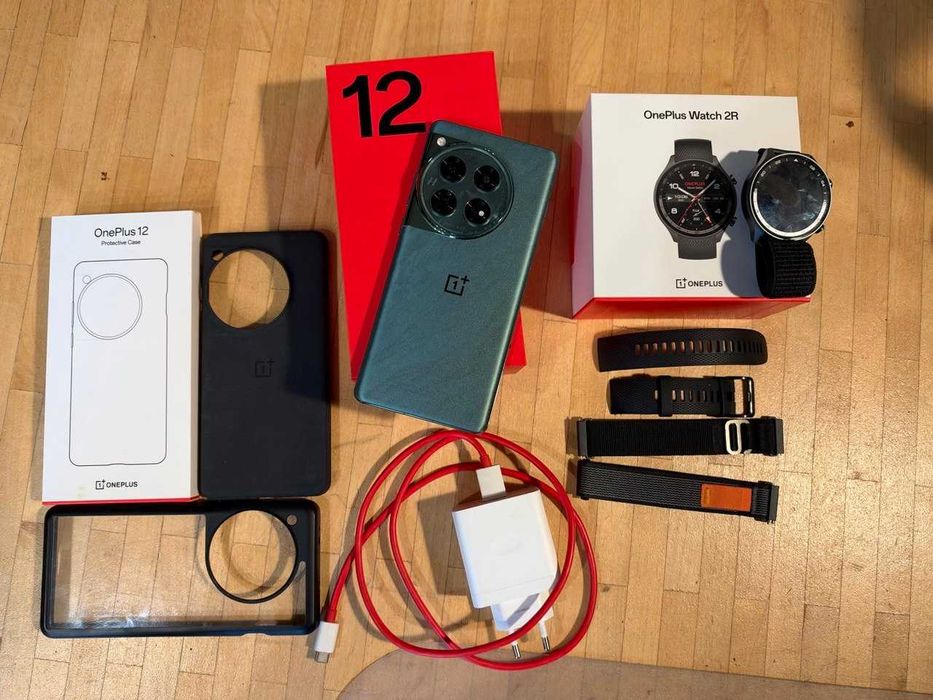 OnePlus 12 16/512 GB Global esim Green + OnePlus Watch 2R | stan idealny | europejska dystrybucja | flowy emerald