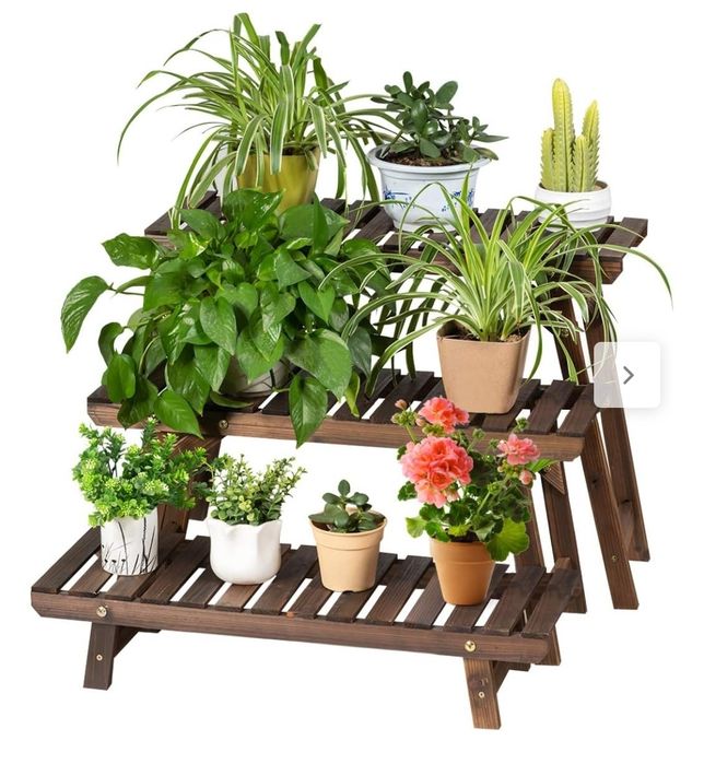 Suportes para plantas em 3 niveis