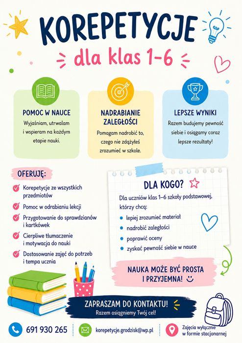 Korepetycje dla dzieci