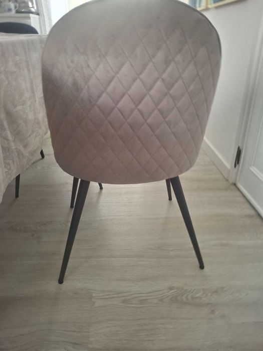 Vendo conjunto de 7 cadeiras em cor cinza e azul e 1 Chaise Longue azul