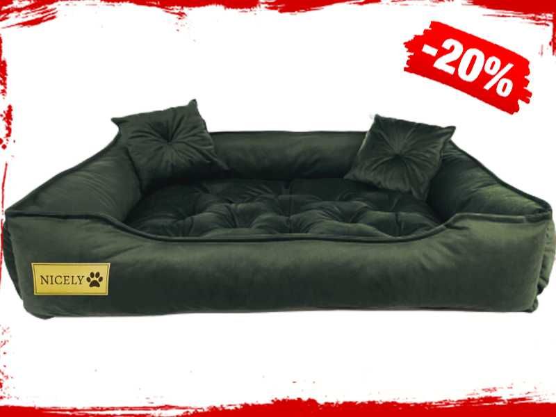 Profesjonalne Duże LEGOWISKO Welurowe Psa Kanapa Posłanie XL (-20%)