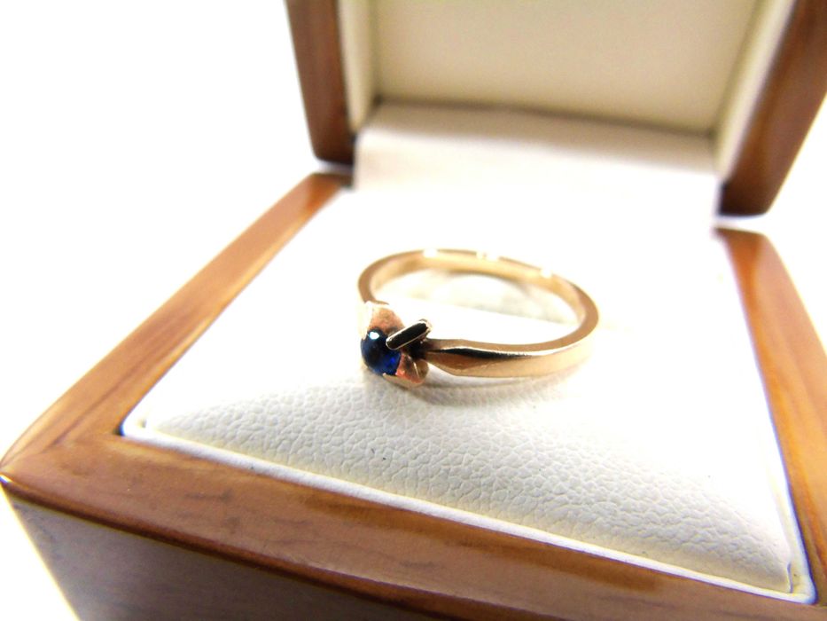 Złoty pierścionek pr.585 r.14 warmet Lombard Żuromin Loombard