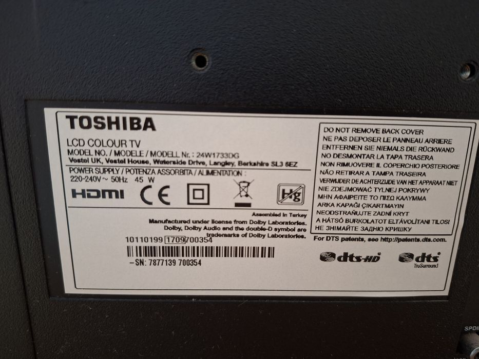 Telewizor toshiba 24 cale