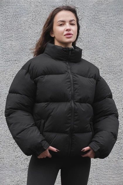 Жіноча весняна стьобана куртка пуховик