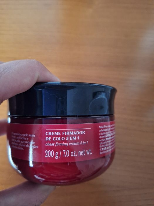 Creme Firmador de Colo 5em1 Cereja Rouge Nativa Spa Boticário 200g