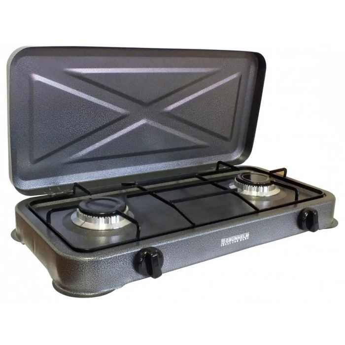 Газова Плита двухкомфорочна GRUNHELM