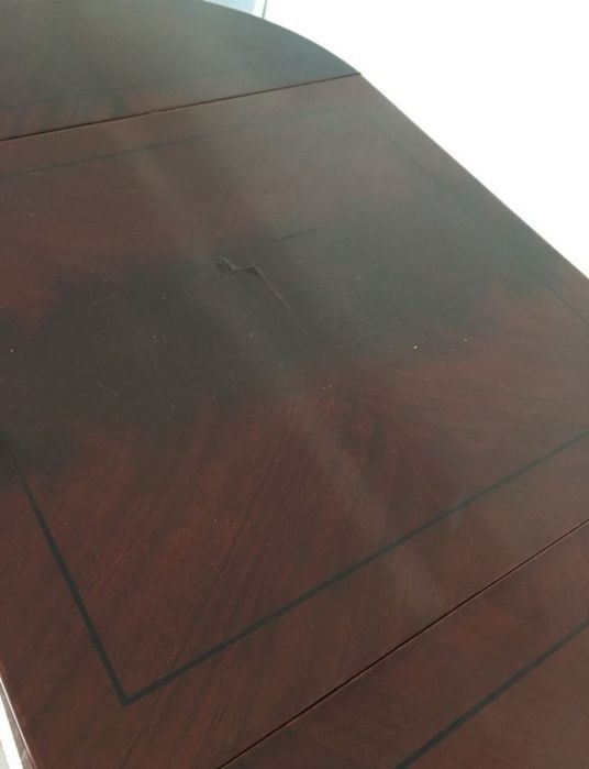 Mesinha pé de galo abas rebatíveis antiquário vintage (anos 90