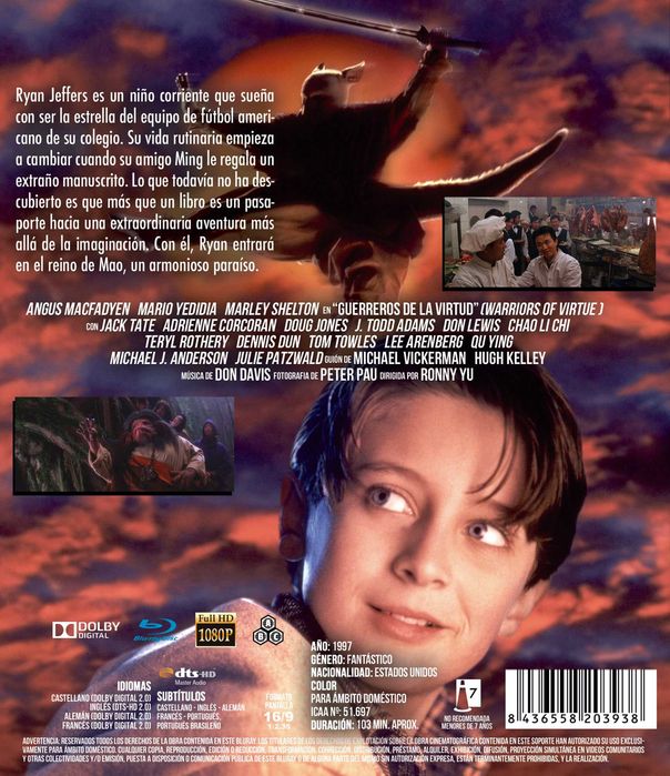 Guerreros de la Virtud/Warriors of Virtue(Blu-Ray)(Legenda Brasileiro)