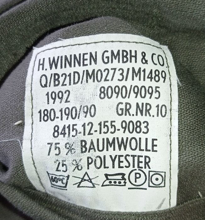 Китель армии Бундесвера р. 10. Молескин. 1992 г.