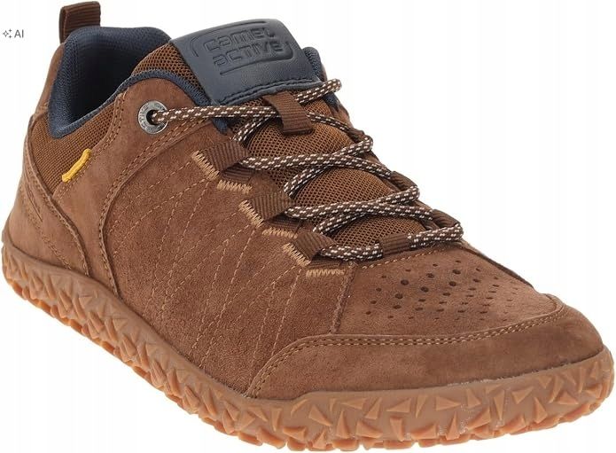 Camel active brązowe sportowe sneakersy ze skóry naturalnej 45 16ma