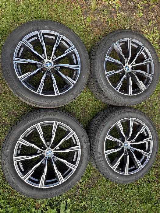 J Nowe Kola Felgi Alu BMW X5 G05 X6 G06 275/45/20 305/40/20 Bridgestone 740M 2024r.