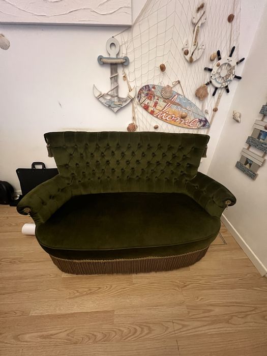 Sofá Vintage verde