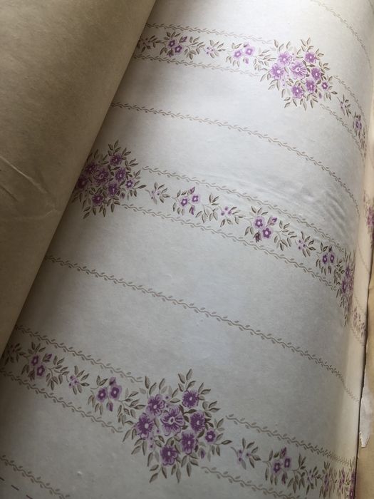 Бумажные обои времен советского союза в стиле прованс