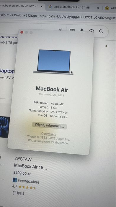 Macbook air m2 512 gb ideal
