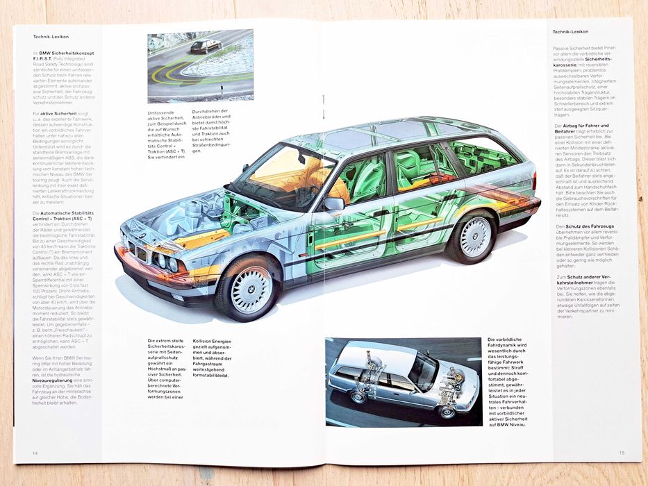 BMW 5 E34 Touring 518i-540i prospekt 1996, stan BDB, 26 str. *przesyłka GRATIS !