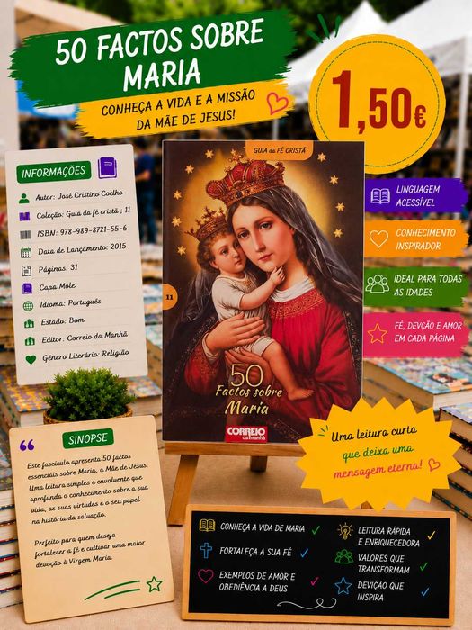 Livro Fascículo 50 factos sobre Maria