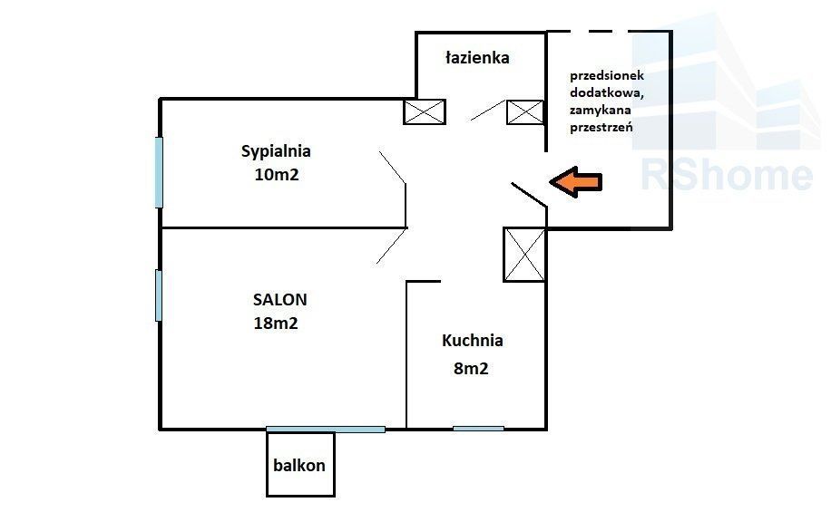 Bardzo ustawne, wygodny rozkład, parking