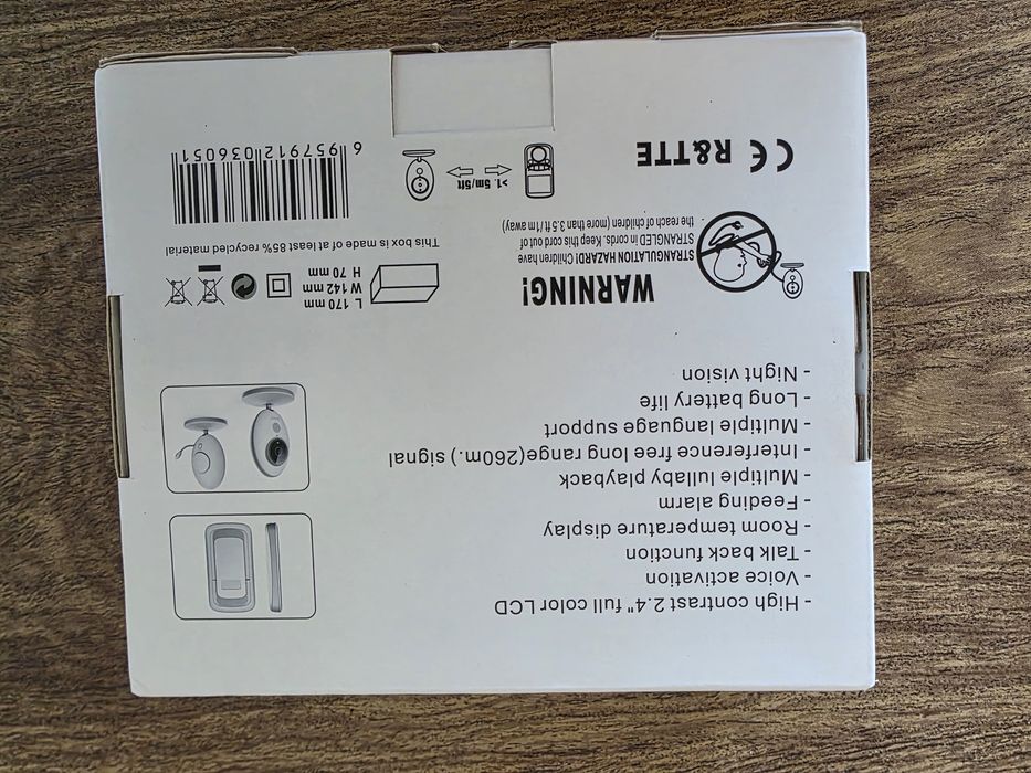 Baby Monitor  com Câmara e Visão Noturna – Completo
