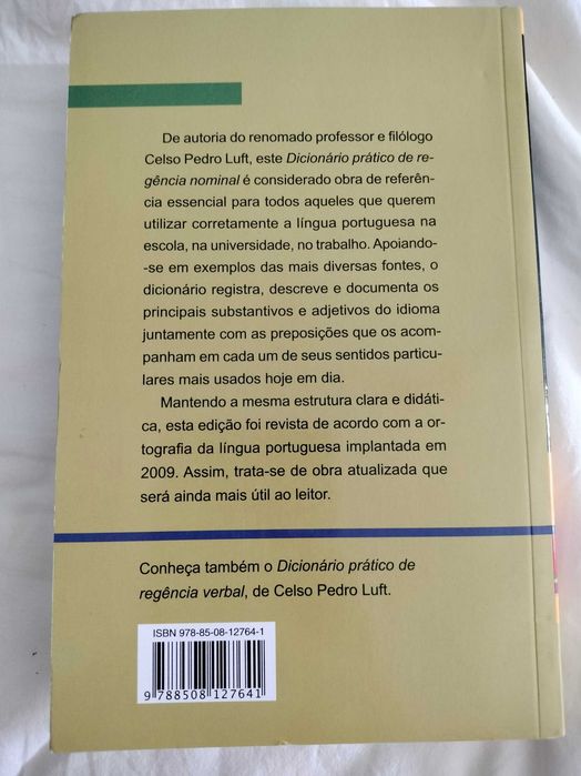 Dicionário prático de regência nominal, de Celso Pedro Luft