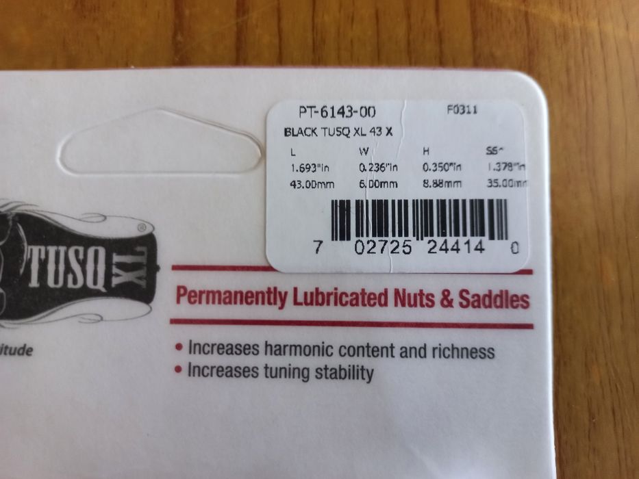 Pestana / Nut guitarra Graph tech Tusk XL