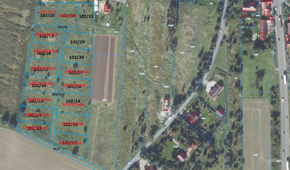 Działka budowlana na sprzedaż w m. Koźmin koło Zgorzelca