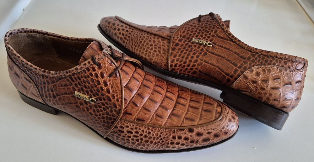 12400 zł w salonie ZILLI roz. 43 skóra naturalna całość HANDMADE Italy