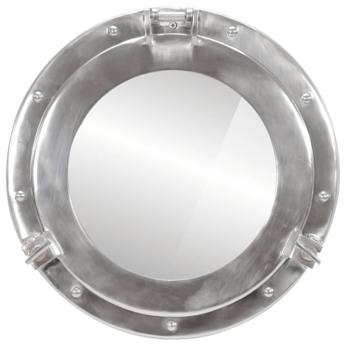 Vidaxl Lustro Wiszące W Kształcie Bulaja, Ø38 Cm, Aluminium I Szkło