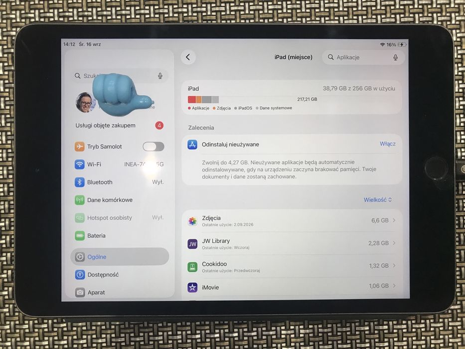 iPad mini 5, 256GB, wi-fi LTE Space Gray