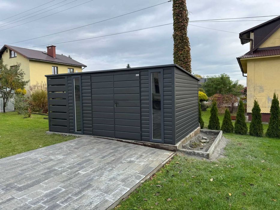 Garaże Blaszane Domki Ogrodowe Wiaty Śmietnikowe