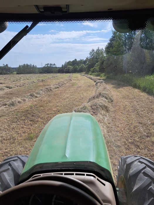 Baloty siana dla koni bydła gryzoni z Transportem