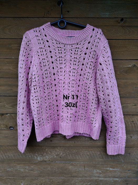 Sweter ażurowy damski