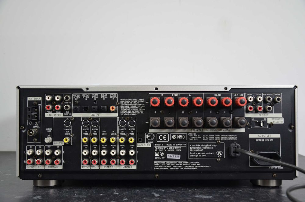 Amplituner SONY STR DB-840 QS uszkodzony