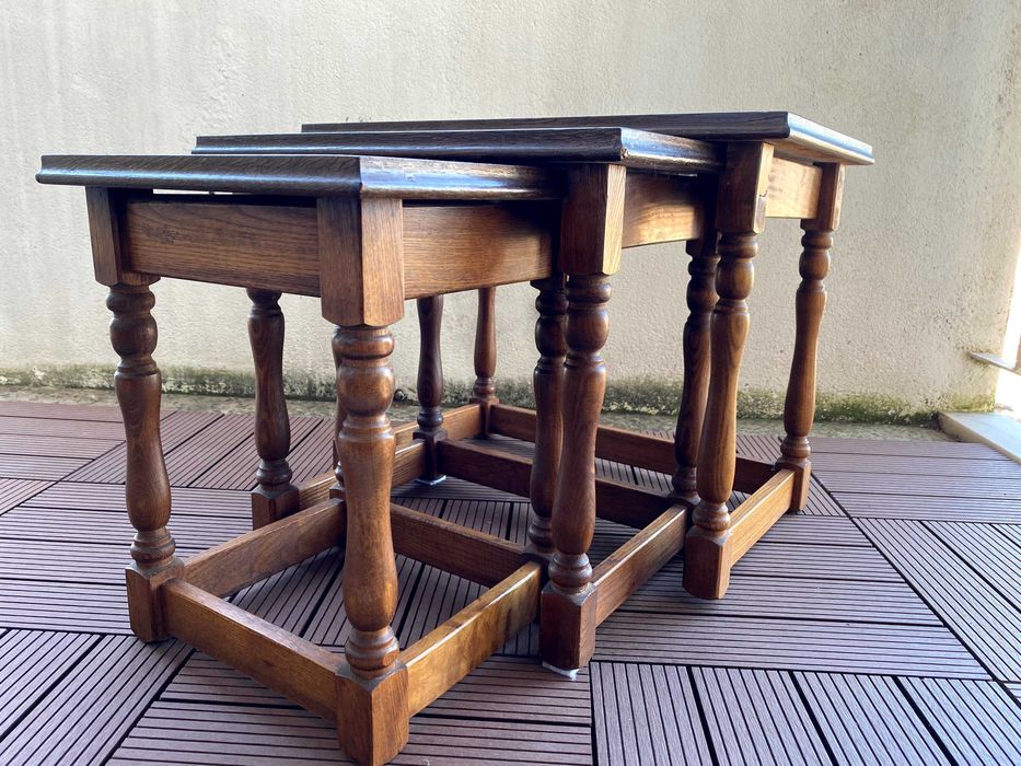 Conjunto de 3 mesas de apoio