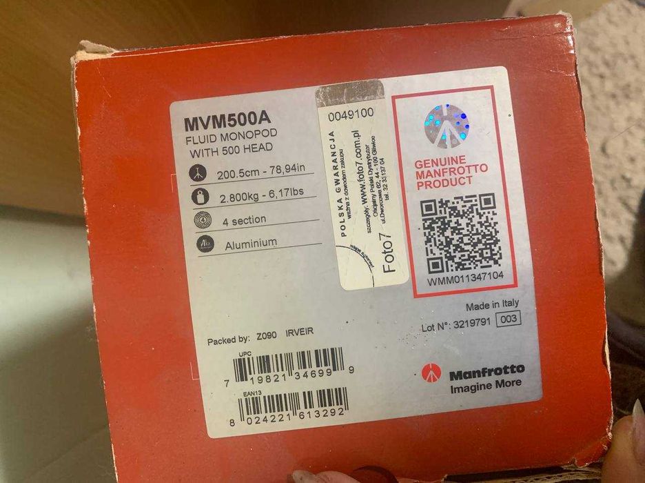 Монопод Manfrotto MVM500A