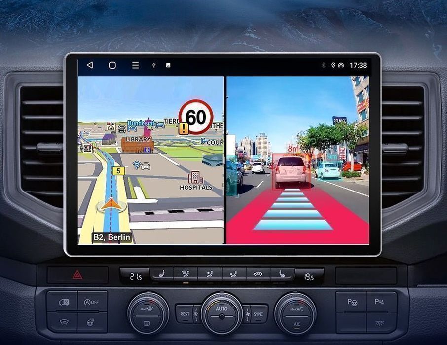 VW Crafter 2017–2021 – Radio Android 15 10.33" CarPlay Android Auto GPS Nawigacja Stacja Multimedialna WiFi Bluetooth DSP 4G LTE PL 4GB/64GB