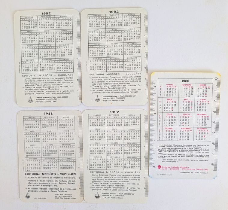 Calendarios de temas Regiosos