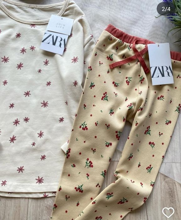 Костюм zara, лосіни zara, реглани лонгслів zara 4-5 років на дівчинку
