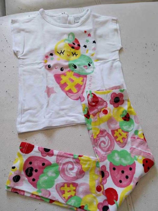 Pack de roupas em tons de rosa e branco da marca Tuc Tuc