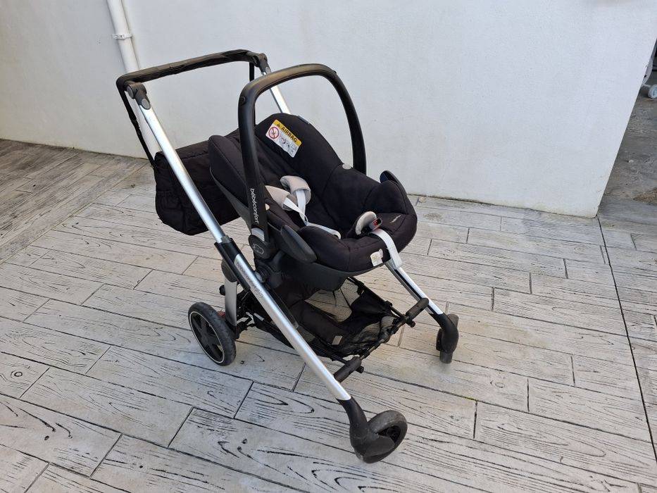 Conjunto carrinho bebeconfort, ovo pebble plus e base isofix 3 apoios