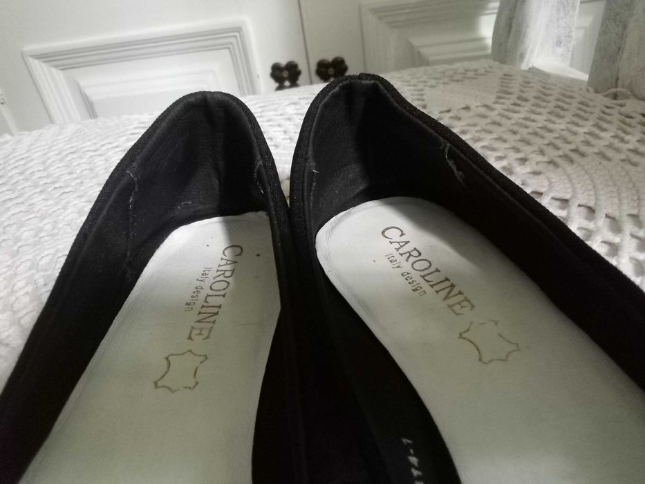 Caroline italy design buty baleriny damskie 36 czarne wiosna jesienne