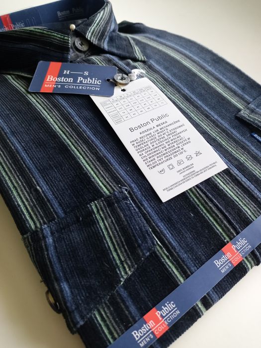 Nowa, sztruksowa koszula męska rozm. L