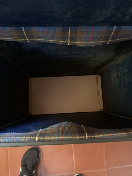 Carrinho de compras de rodas azul