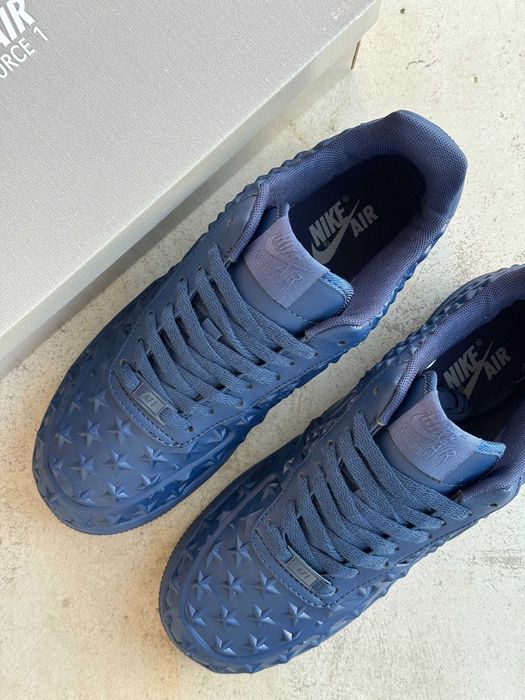 Кросівки Nike Air Force 1 Low Independence Day Blue | кеди Найк Аір Форс 1 Лов Індепенденс Дей синього кольору шкіряні